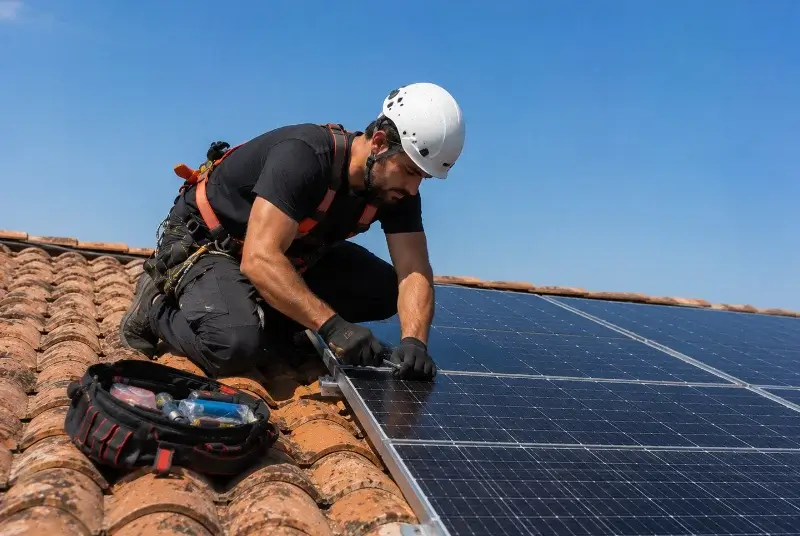 Maintenance et monitoring de panneaux solaires à Landévant